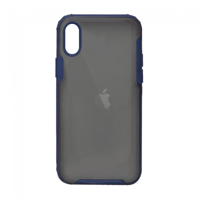 iphone XS Max Case Cover Mocome Translucent TPU - Black,Red,Blue,Green
