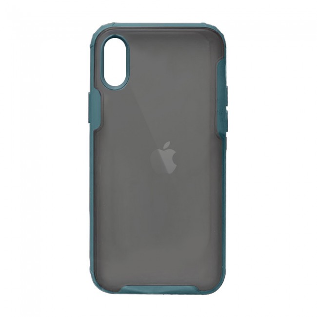 iphone XS Max Case Cover Mocome Translucent TPU - Black,Red,Blue,Green