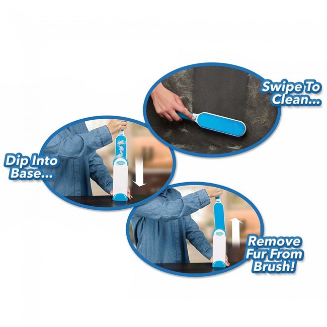 Margoun Fur Wizard Pet Hair Removal Brush for Cat Dog or Household Furniture