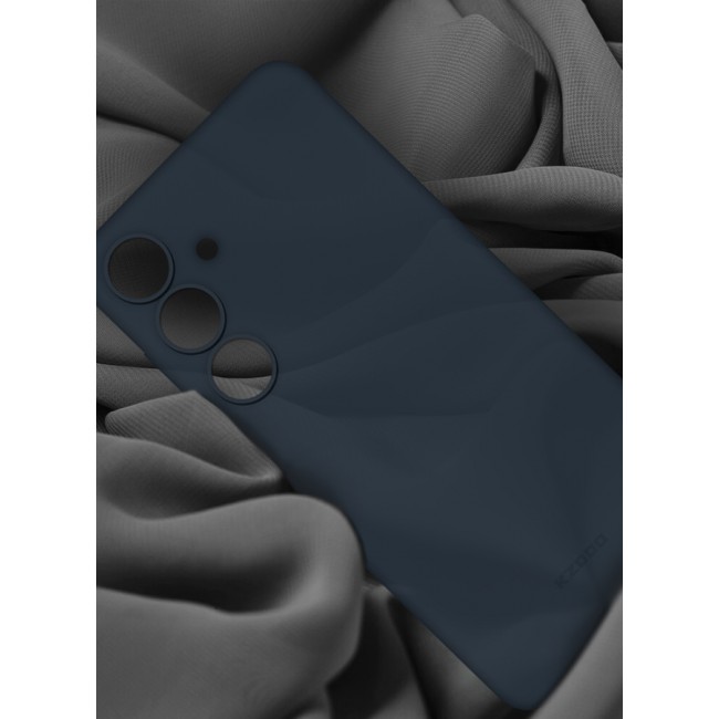 KZDOO Samsung Galaxy S24 Plus Case Slim Thin Air Skin Full Coverage Protective Case Sturdy Durable Thin Case Drop Protection Case Cover Transparent Blue