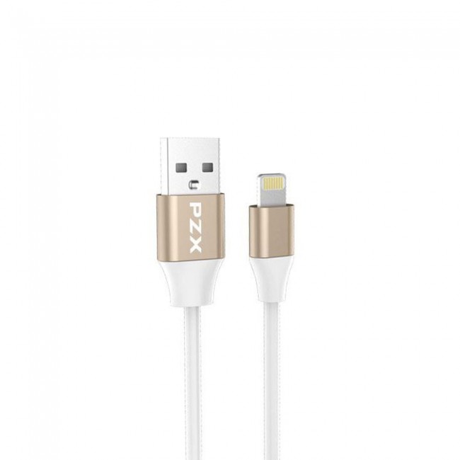 PZX V125 2.0A Lightning Charge &amp; Sync Cable 2m for Apple iphone 7/8/X - White/Rose Gold