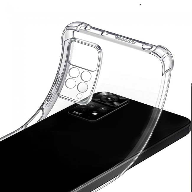 CATANES For Xiaomi Redmi Note 11 4G Case Cover Clear Protective TPU Four Corners Cover Transparent Soft Case