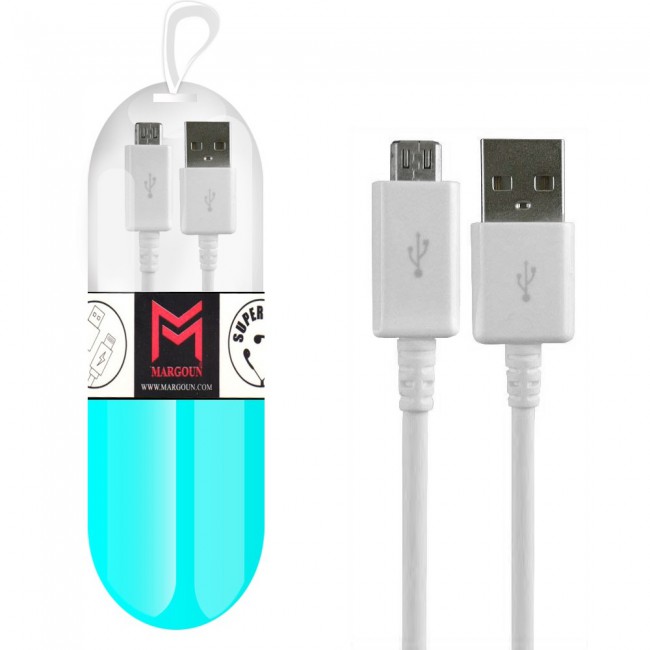 Samsung Galaxy S6 Edge White USB Cable with Free Margoun Cable Organizer – Black , White , Blue , Purple
