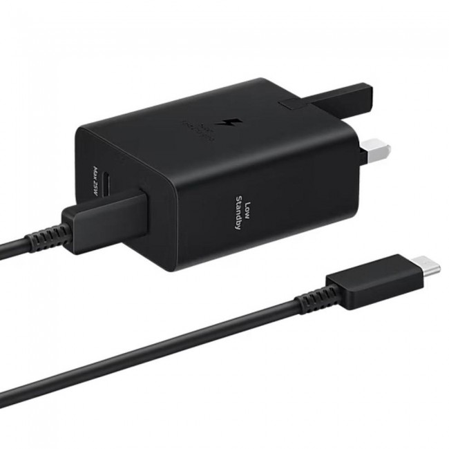 Samsung 50W Duo Power Adapter (with 1.8m Cable) – Black