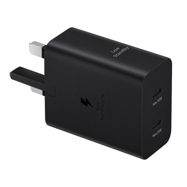 Samsung 50W Duo Power Adapter (with 1.8m Cable) – Black