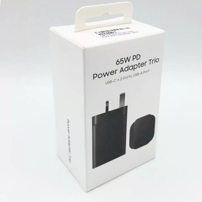 Samsung 65W Trio Adapter with Cable – Black