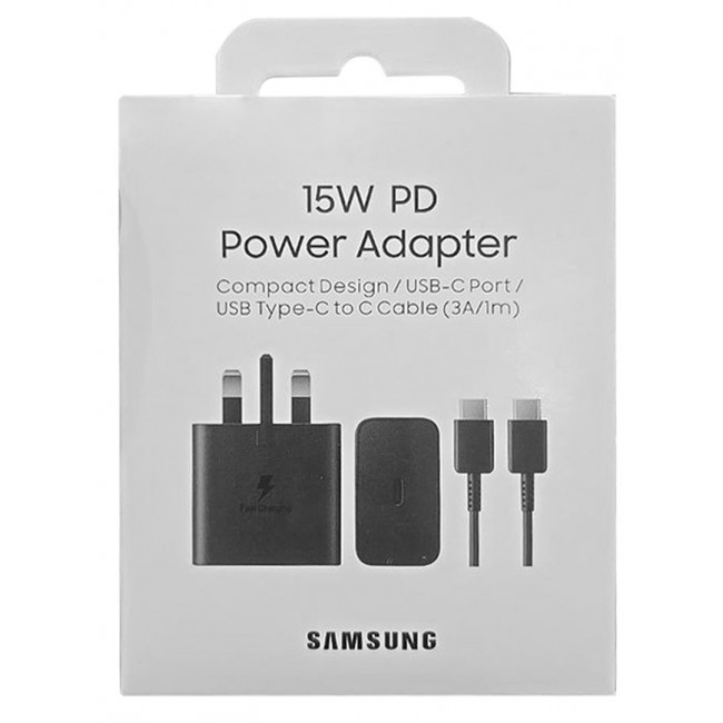 Samsung Travel Adapter 15W TA1510 with Cable – Black