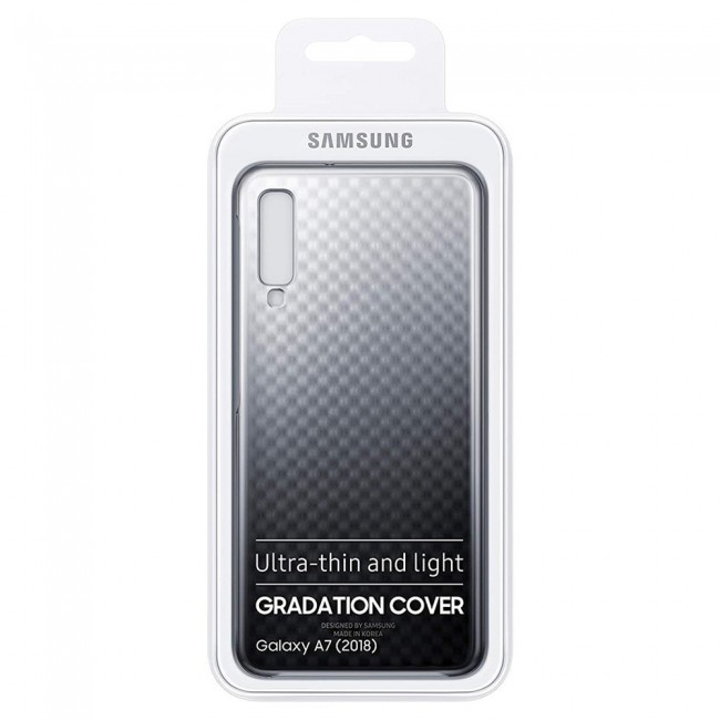 Official Samsung Galaxy A7 2018 Gradation Cover - Black
