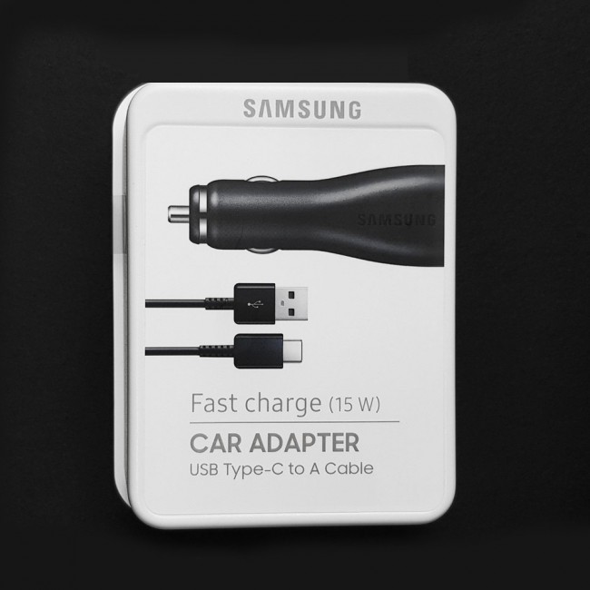 Samsung EP-LN920CBEGWW 15W Fast Charge Car Charger with Type-C cable – Black