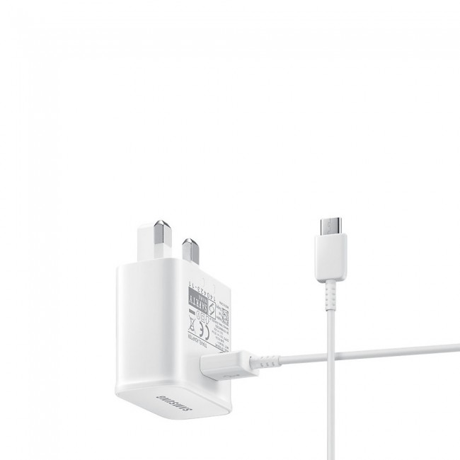 Samsung EP-TA20HWEUGAU 9V Fast Charge Travel Adapter with Micro USB Cable - White