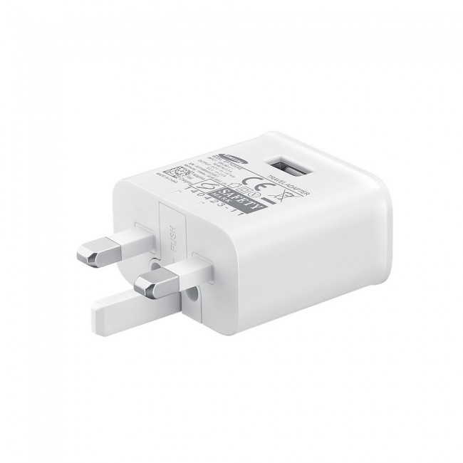 Samsung EP-TA20UWECGGB 15W Fast Charge  Travel Adapter with Type-C USB Cable – White
