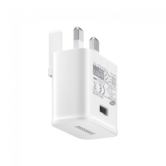Samsung EP-TA20UWECGGB 15W Fast Charge  Travel Adapter with Type-C USB Cable – White