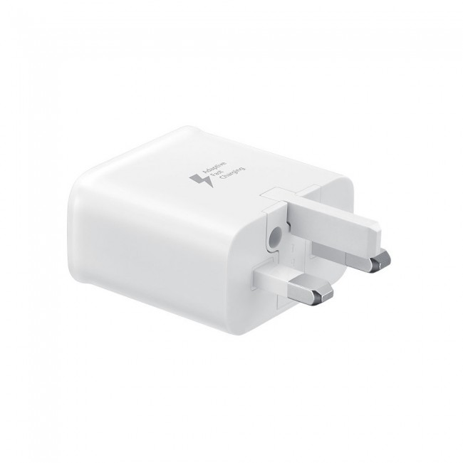 Samsung EP-TA20UWECGGB 15W Fast Charge  Travel Adapter with Type-C USB Cable – White