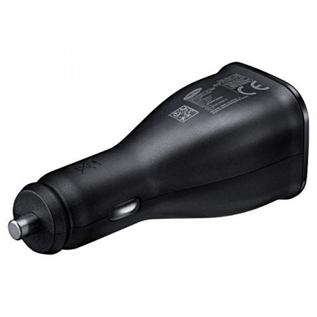 Samsung EP-LN920BBEGUS Fast Charge 15W Dual Port Car Charger with Micro USB Cable – Black