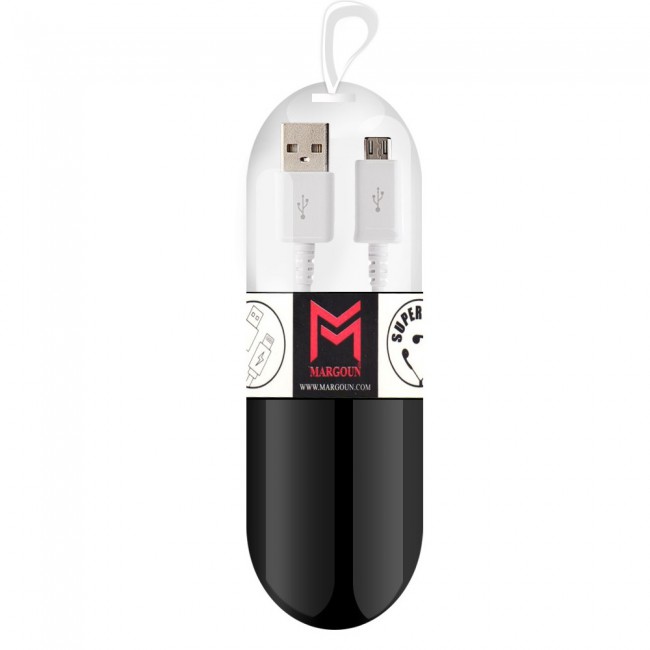 Samsung Galaxy Note 4  White USB Cable with Free Margoun Cable Organizer – Black ,  White , Blue , Purple