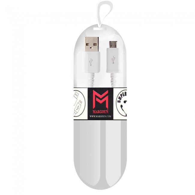 Samsung Galaxy Note 4  White USB Cable with Free Margoun Cable Organizer – Black ,  White , Blue , Purple