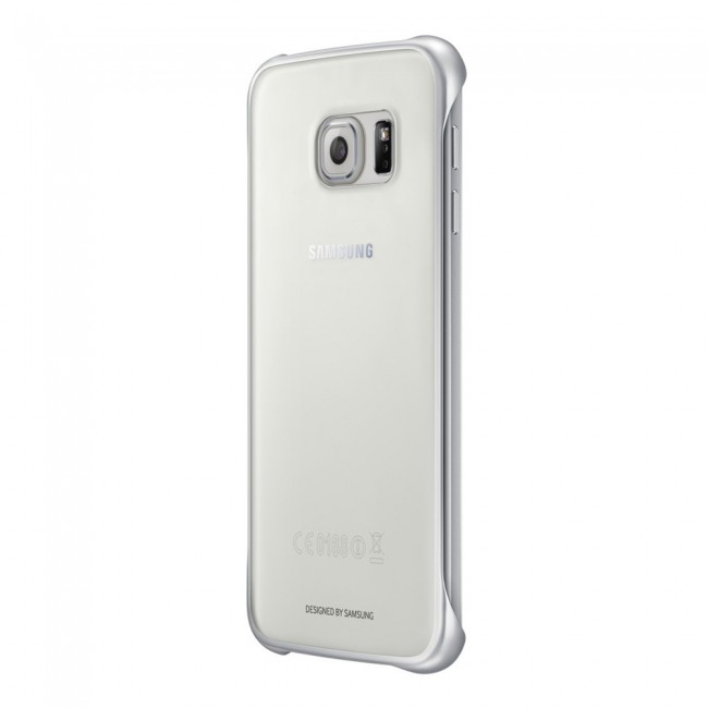 Samsung Galaxy S6 Clear Cover with Silver Edge