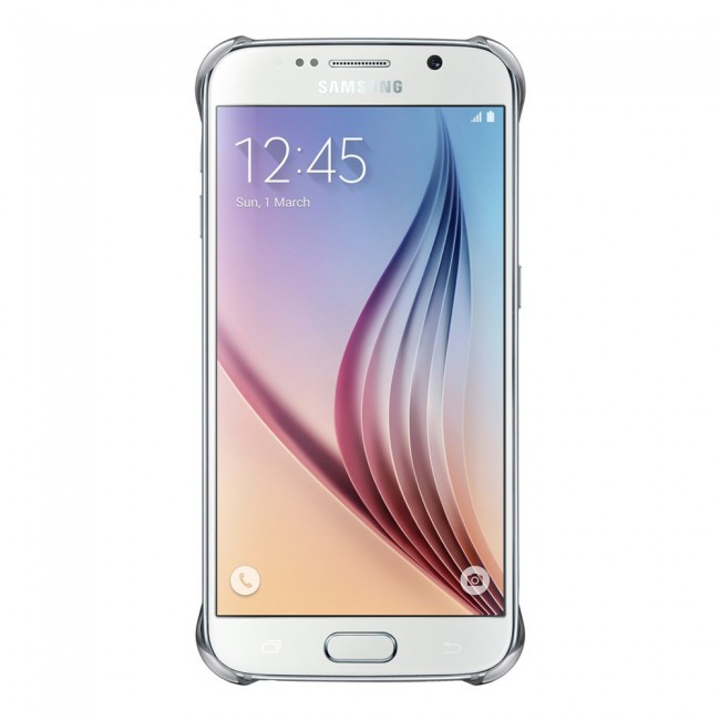 Samsung Galaxy S6 Clear Cover with Silver Edge