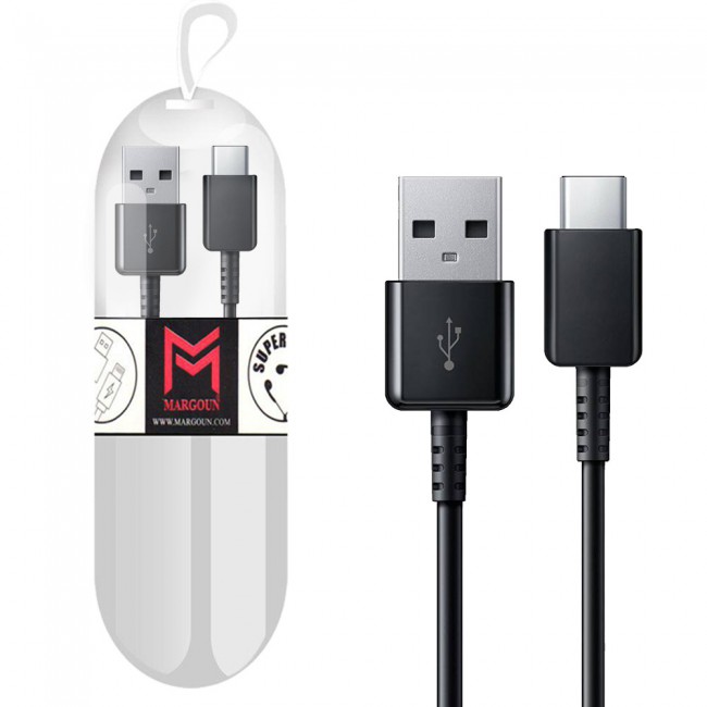 Samsung Galaxy S8 Black USB Cable with Free Margoun Cable Organizer – Black , White , Blue , Purple