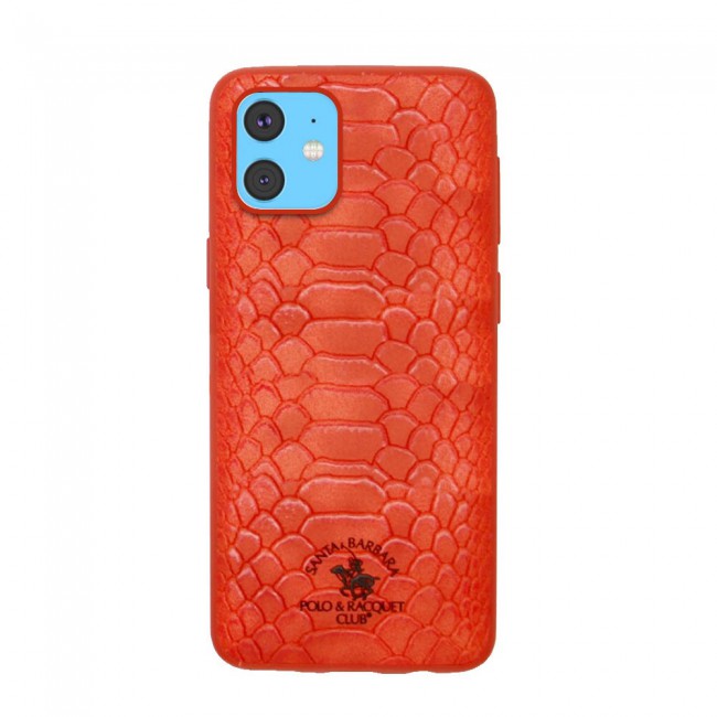 Apple iPhone 11 Santa Barbara Leather Case Cover Snake Skin Design