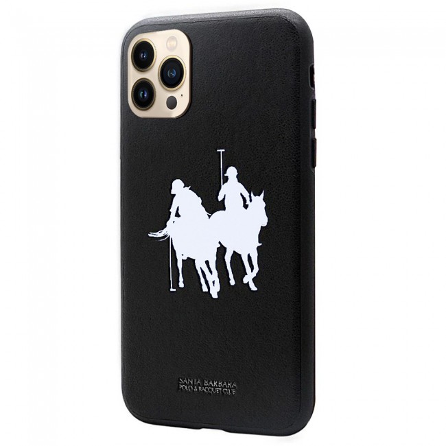 Santa Barbara Leather Back Cover for Apple iPhone 13 Pro Max Umbra Design -  Black - GSMprice