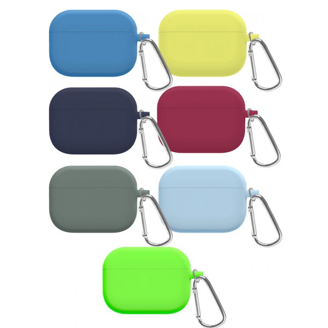 MARGOUN 7 Pack Shockproof Case For Airpod Pro Silicone Protective Case Shockproof Case Ultra Slim Cover with Keychain Carabiner Multicolour - M