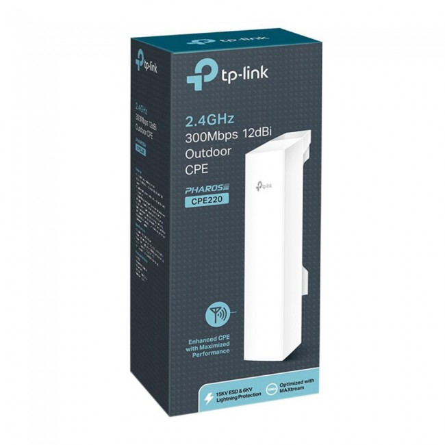 TP-LINK CPE220 2.4GHz 300Mbps 12dBi Outdoor CPE
