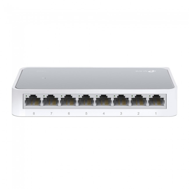 TP-LINK TL-SF1008D Fast Ethernet 8-Port 10/100Mbps Desktop Switch Easy Network Just Plug and Play