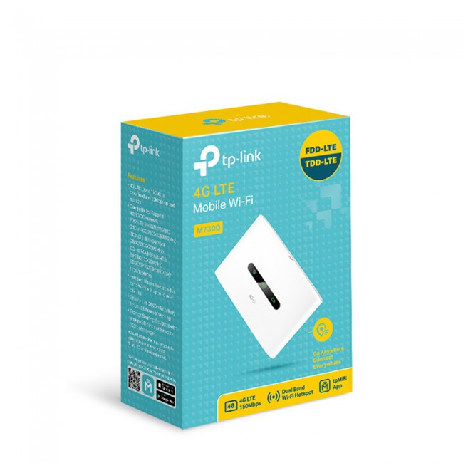 TP-Link M7300 4G LTE Mobile Wi-Fi , White