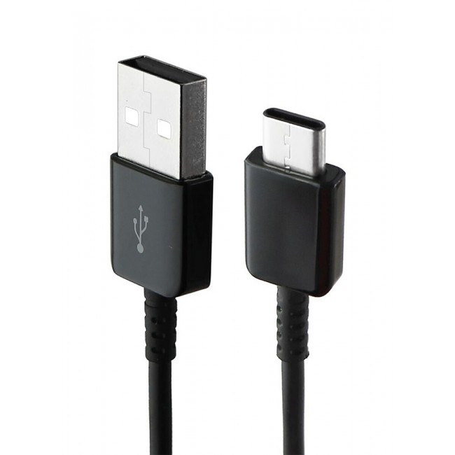 Original USB A to C Cable Compatible with Smartphone Fast Charging Cable  Black