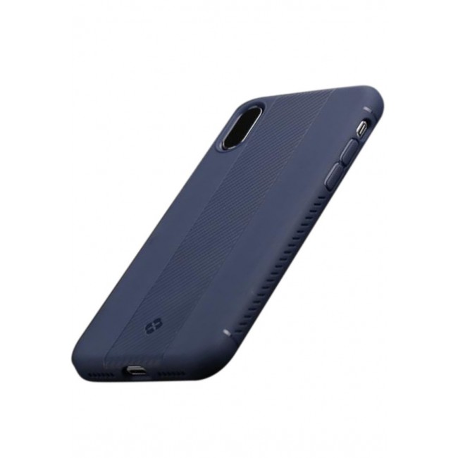TOTU Matte Carbon Fiber Texture Case Cover for Apple iPhone X 