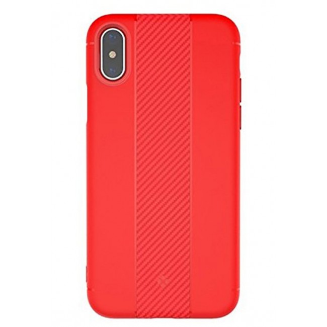 TOTU Matte Carbon Fiber Texture Case Cover for Apple iPhone X 