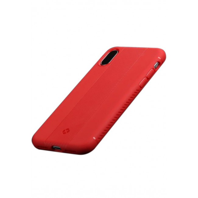 TOTU Matte Carbon Fiber Texture Case Cover for Apple iPhone X 