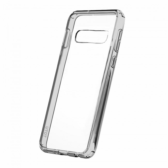 TOTU Soft Jane Series Transparent TPU Case Cover for Samsung Galaxy S10+ / S10 Plus in Black / Blue Frame