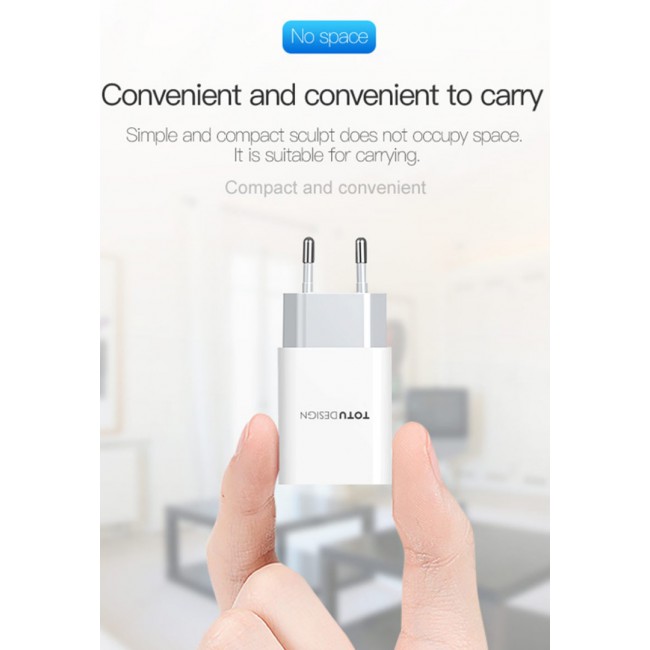 Totu Design Glory Series Dual USB Travel Adapter Kit with Lightning Cable 