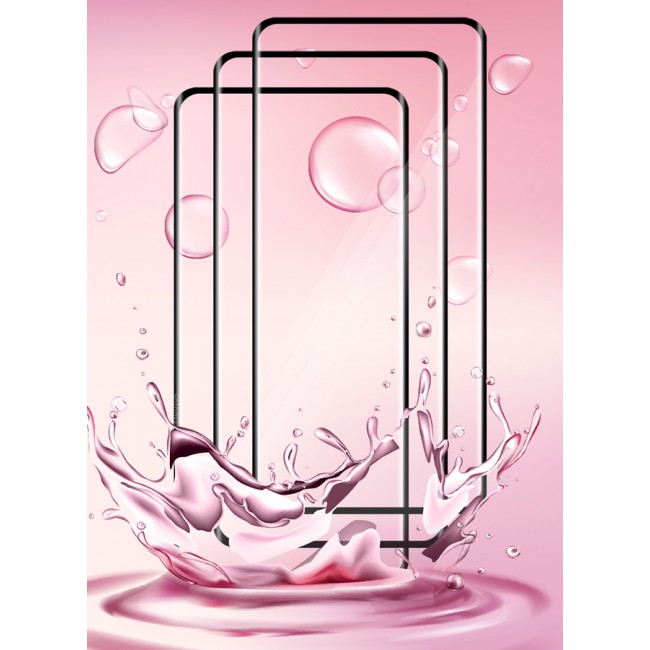 CATANES 3 Pack For Oppo Reno10 Screen Protector Full Coverage Screen Protector Clear Anti-Bubble Shield Tempered Glass Screen Protector