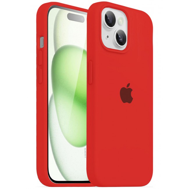 MARGOUN iPhone 15 Plus Case Silicone Case Cover Durable and Anti Scratch Back Cover Red
