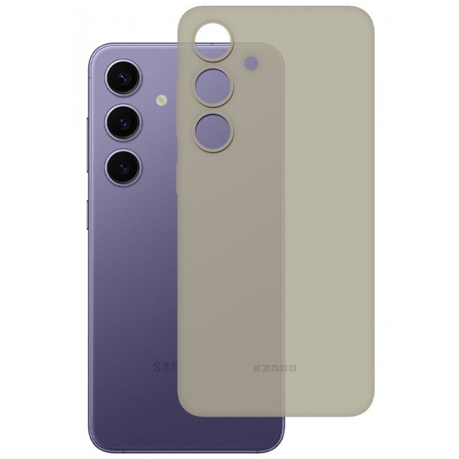 KZDOO Samsung Galaxy S24 Plus Case Slim Thin Air Skin Full Coverage Protective Case Sturdy Durable Thin Case Drop Protection Case Cover Transparent Grey