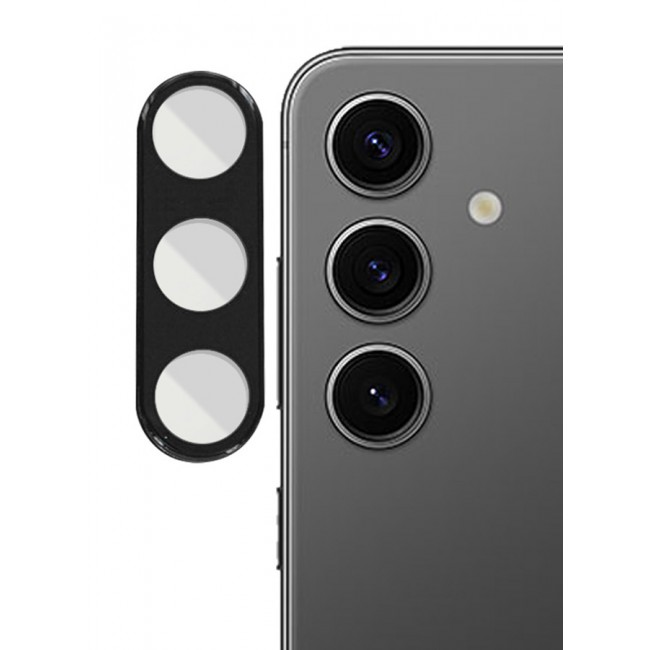 CATANES 2 Pack Samsung Galaxy S24 Camera Lens Protector Case-Friendly Ultra-HD 9H Hardness Anti Scratch Easy Installation Tempered Glass Drop Protection Lens Protector Black