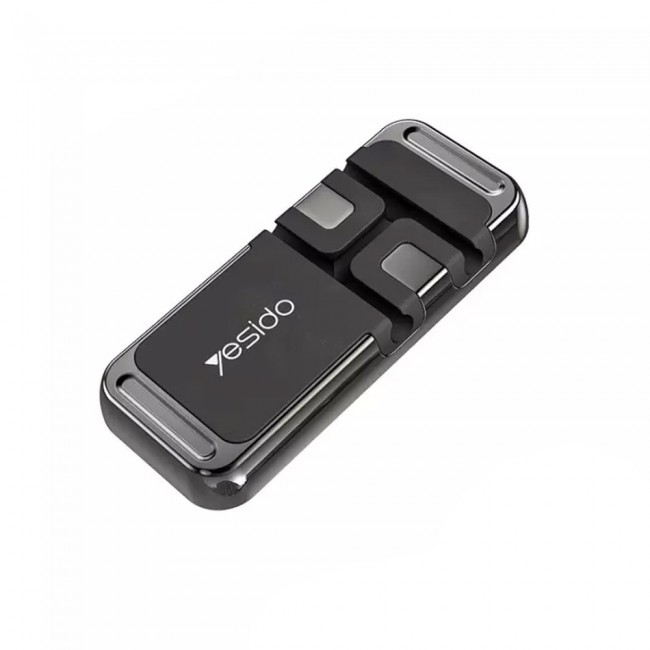 YESIDO C113 Magnetic Phone Holder and Cable Clip Organizer – Grey