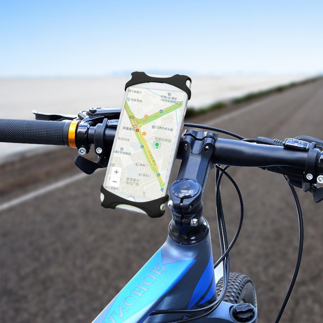 Yesido C31 Silicone Bicycle Mobile Phone Holder - Black , Green