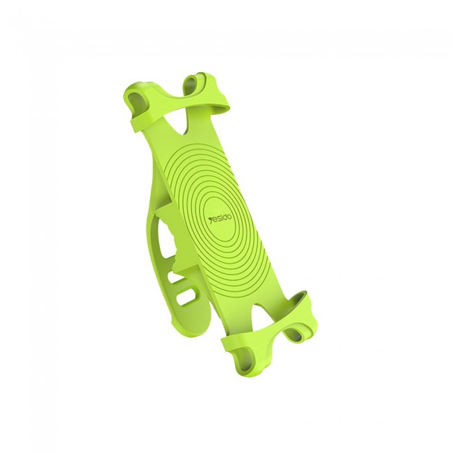 Yesido C31 Silicone Bicycle Mobile Phone Holder - Black , Green
