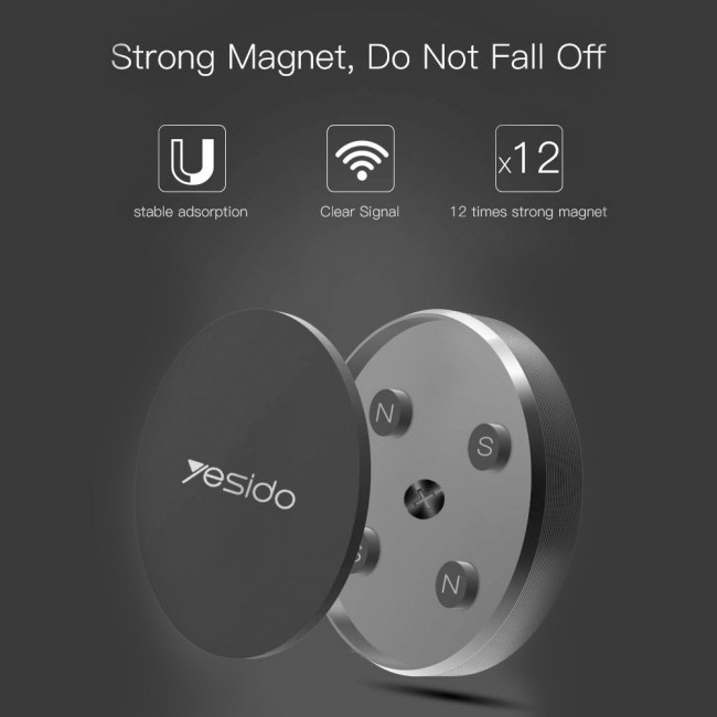 Yesido C38 Magnetic Car Phone Holder - Black