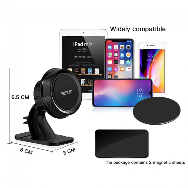 Yesido C60 Magnetic Suction Car Holder Bracket