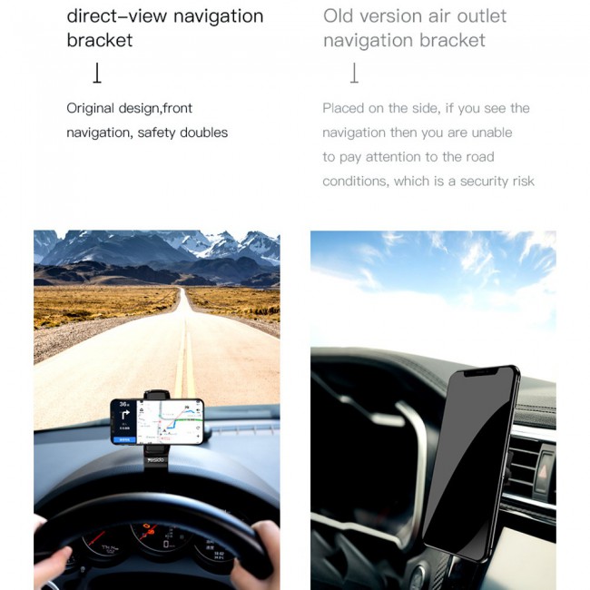 Yesido C65 Universal Clip Dashboard Phone Holder Car Mount