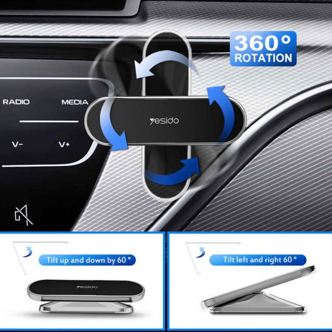 Yesido C82 Car Mount 360 Degree Rotation Magnetic Car Holder