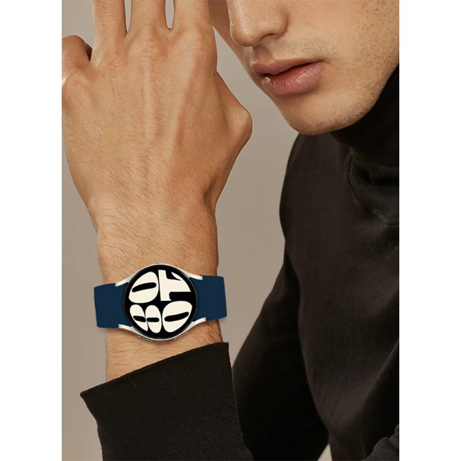 MARGOUN Samsung Galaxy Watch 6/6 Classic 20mm Silicone Band Flexible and Durable Replacement Sport Strap Blue
