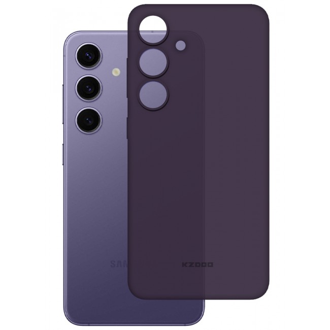 KZDOO Samsung Galaxy S24 Plus Case Slim Thin Air Skin Full Coverage Protective Case Sturdy Durable Thin Case Drop Protection Case Cover Transparent Purple