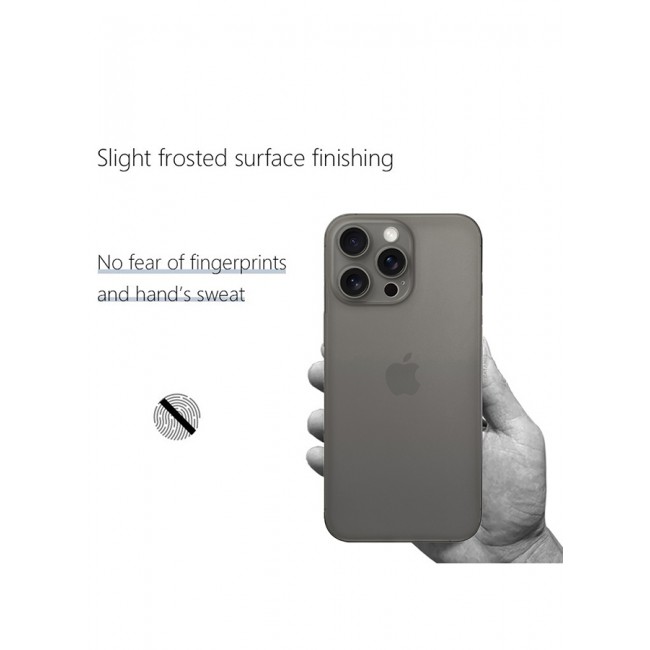 CATANES iPhone 15 Pro Max Case Cover Air Skin Series Back Cover Sturdy Durable Thin Case Drop Protection Cover Clear Black