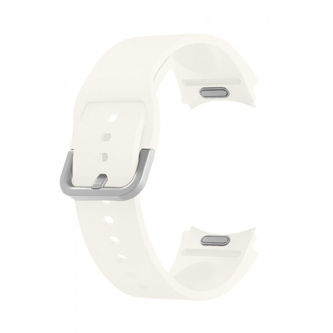 MARGOUN Samsung Galaxy Watch 6/6 Classic 20mm Silicone Band Flexible and Durable Replacement Sport Strap White